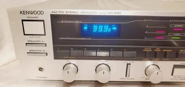 Kenwood KR-930 AM-FM Stereo Tuner Amplifier in Stereo Systems & Home Theatre in Mississauga / Peel Region - Image 3