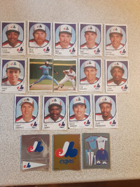 STICKERS DE BASEBALL VINTAGES EXPOS DE MONTREAL 1988