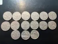 collection de monnaie 5 cents canadien
