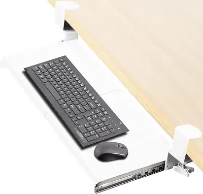 Computer Keyboard and Mouse Under Desk Slider Tray - MOUNT-KB05W, View more