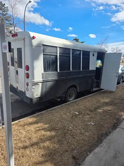 Converted bus into camper