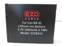 Two new EZOpower NB-6L batteries for Canon