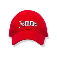 BALENCIAGA FEMME-EMBROIDERED COTTON CAP - RARE & SOLD OUT!