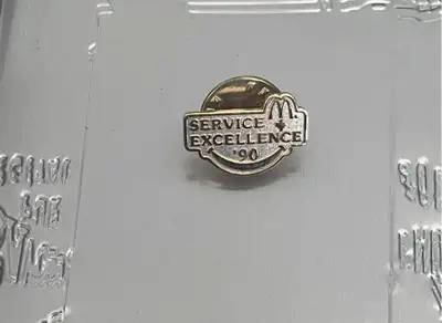 McDonald’s Service Excellence ‘90  pin, View more