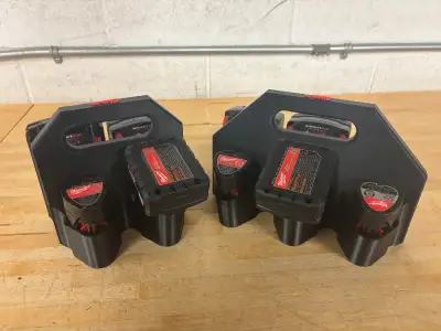 Milwaukee M12 / M18 Battery Caddy Holder 4 or 6 Pack Packout, View more