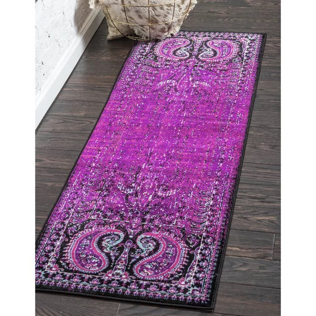 New-Yareli Oriental Rug in Lilac/Black runner rug size 3' x 10' | Rugs,  Carpets & Runners | City of Toronto | Kijiji