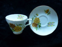 English Cup and Saucer "October"