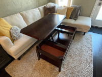 Lift top coffee table 