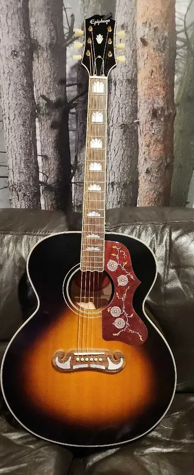 For Sale! Epiphone Inspired by Gibson J-200 Bought new in 2022 from LM Orleans Comes with hardcase L...