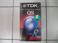 TDK QS 8hrs T160 VHS Videocassette BrandNew Sealed 8pc Lot 1990s