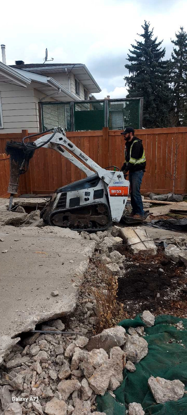 Concrete/Demolition/Skid-steer services  in Excavation, Demolition & Waterproofing in Edmonton - Image 2