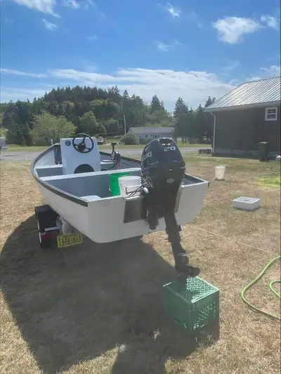 Pretty much all new. Redone whole boat gel coated the outside new rib rails new seats new console an...