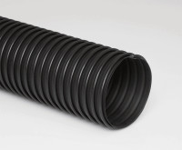Flexaust 4-inch Material Handling Duct Hose rigid black 25 ft.