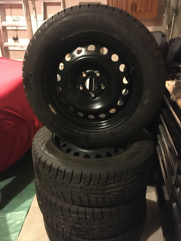 New Snow Tires on Rims- 12 mm Tread in Tires & Rims in Kitchener / Waterloo - Image 2