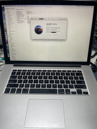 MacBook Pro 15” early 2013 retina  16gb ,500g ssd