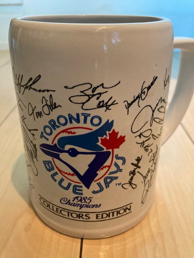 TORONTO BLUE JAYS 1985 CHAMPIONS AUTOGRAPHED COFFEE MUG, View more