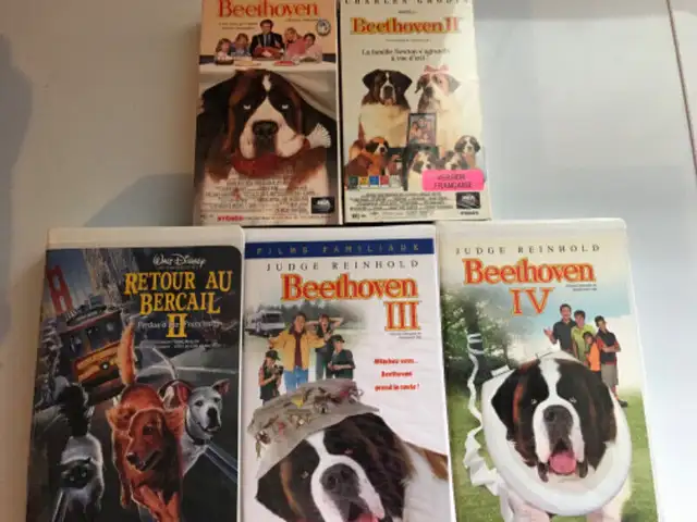 5 FILMS VHS DISNEY BEETHOVEN ET RETOUR AU BERCAIL in CDs, DVDs & Blu-ray in City of Montréal - Image 2
