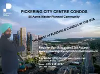 Pickering City Centre Condos 1st Access Incentives 416 948 4757