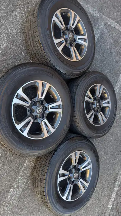 OEM 17"Toyota Tacoma/4Runner rims(6x139)+255/70/R17 Bridgestone Set of Authentic 17 inch Toyota TRD...
