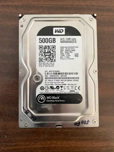 DISQUE DUR SATA de 500 gb pour ORDINATEUR, View more
