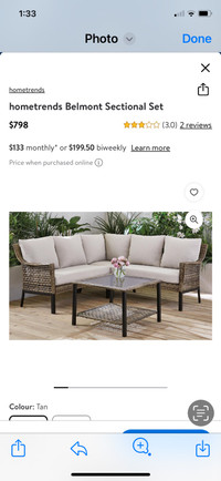 Patio Sectional & Table 