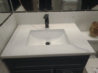 Stonewood 31.5" Quartz countertop with sink - CLEARANCE
