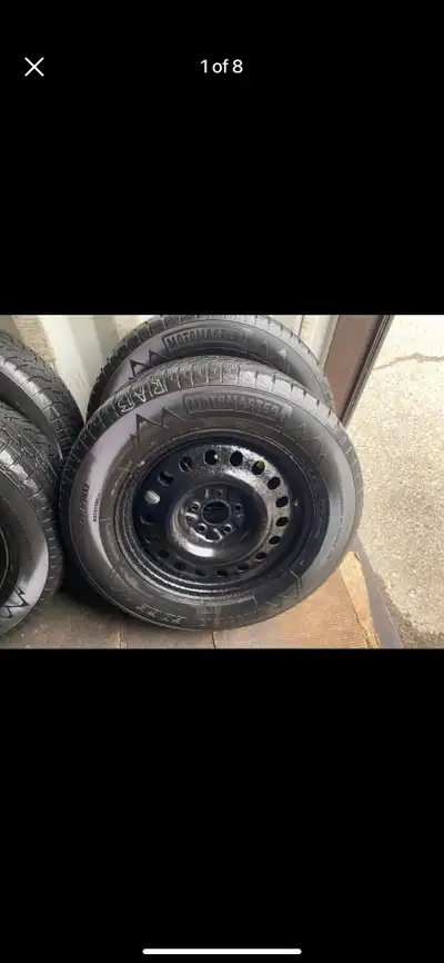 Set of 4 MOTOMASTER winter tires rims (235 65 17) pattern (5×114.3) 2020 HYUNDAI SANTA FE