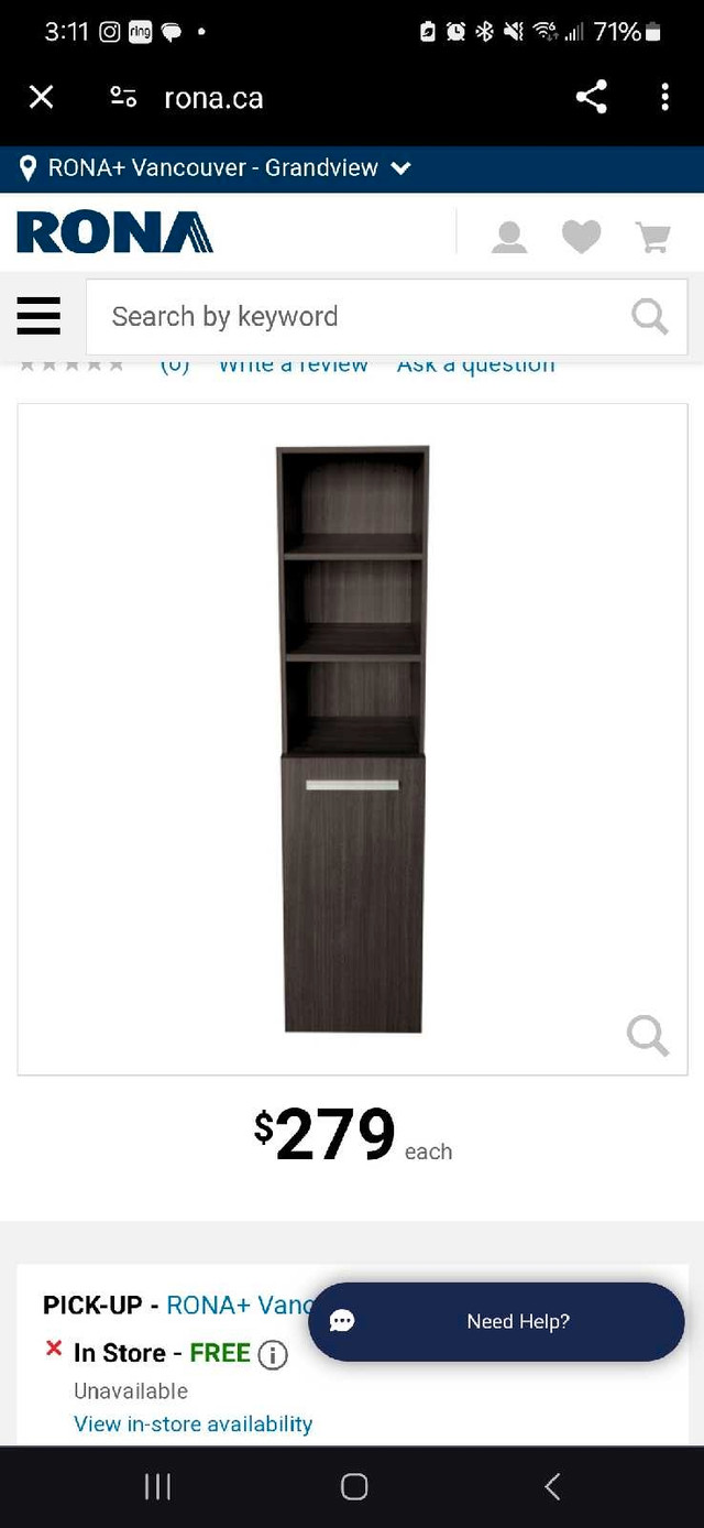 Shelf with cupboard in Bookcases & Shelving Units in Chilliwack