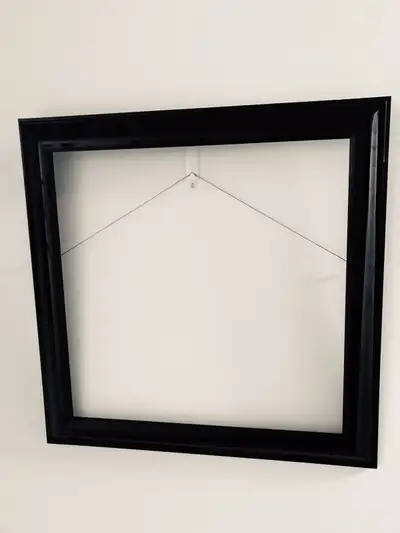 ONE  LARGE SOLID WOOD PICTURE FRAME 29 1/4 X 29 1/4" $75, View more