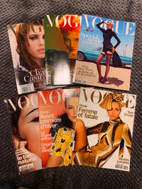 Vogue Paris (Fashion Magazine, 6 issues, 2000, 2001, 2011, 2012)