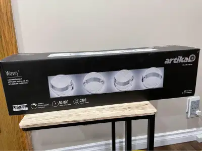 Wavey 27 in. 4-Lights Chrome LED Vanity Light Bar, View more