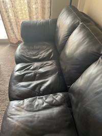 Free Leather Couch from The Brick