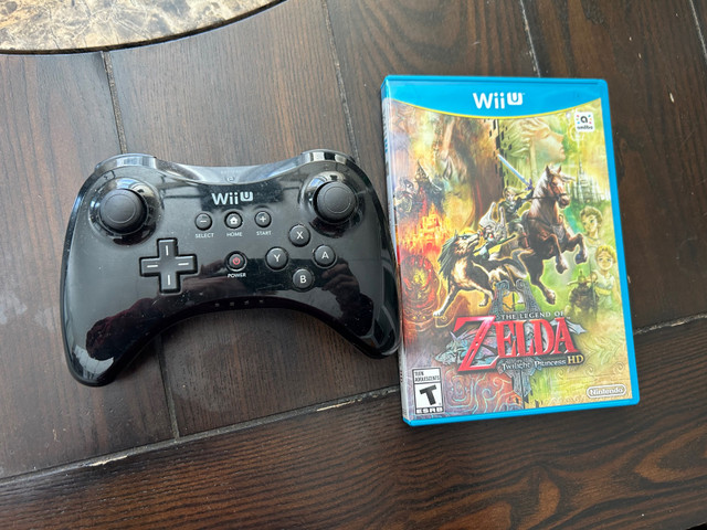 Zelda twilight princess and wii u with wii u pro controller all  in Nintendo Wii U in Bathurst