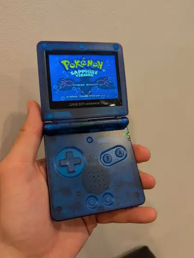 GameBoy Advance SP - IPS V5 - eXtremeRate Sapphire Shell, View more