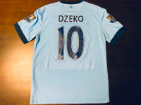 2014-2015 - Rare Manchester City Home Soccer Jersey - Eden Dzeko