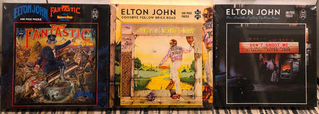 NEW ROCK SAWS ELTON JOHN 500 PIECE PUZZLES (LOT OF 3) in Toys & Games in City of Toronto