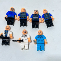 Mini figure figures Lot of 7 police and more