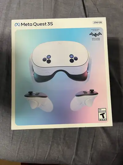 Meta Quest 3S 256GB VR Headset  Batman: Arkham Shadow - 3-Month , View more