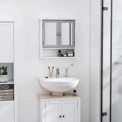 Double door medicine Cabinet, Wall-Mounted Bathroom, View more