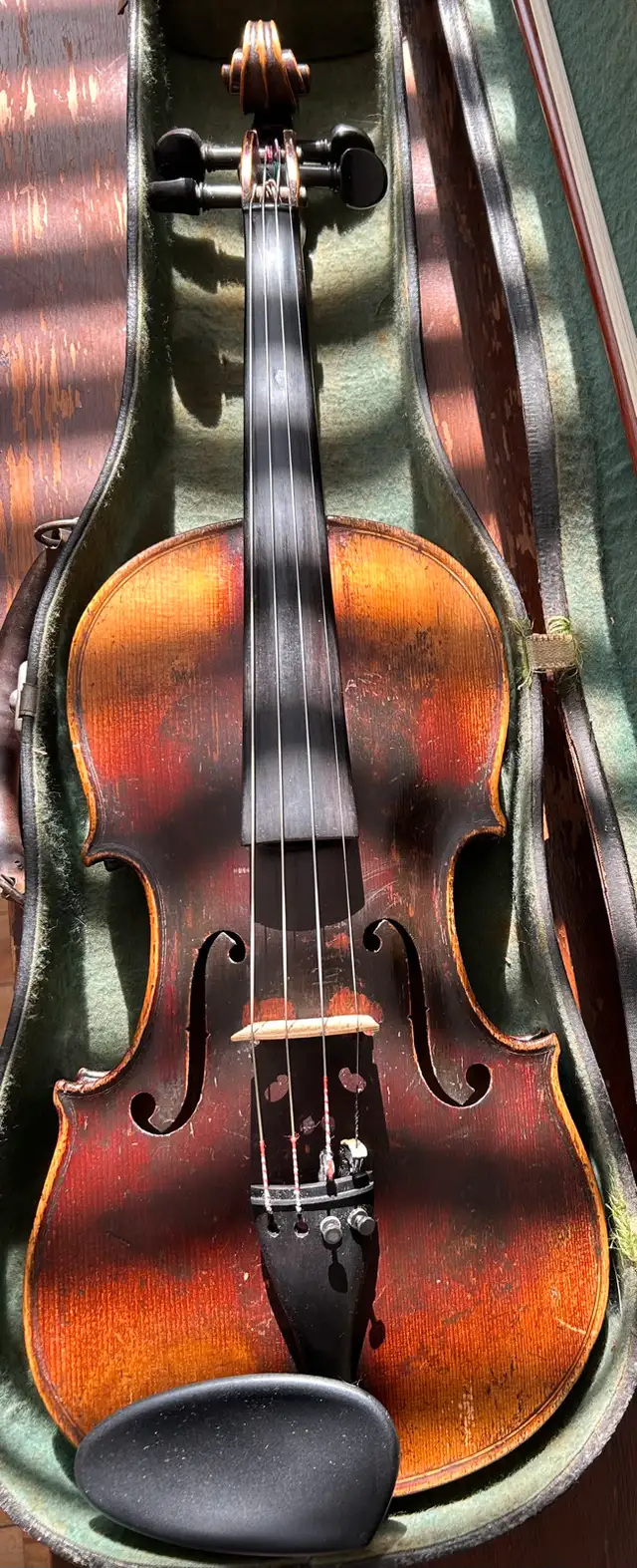 1920-30 German Stradivarius 4/4 violin kit, antique, $675, obo.62854391330433122