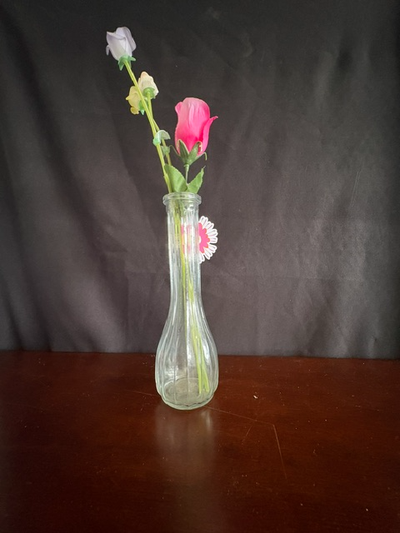 Tall Clear Glass Vase, View more