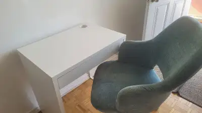 Ikea computer desk and office chair
