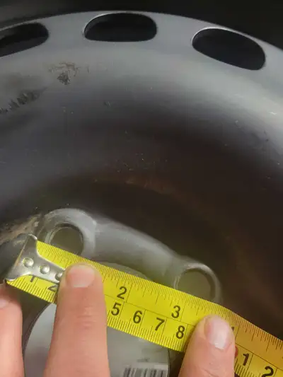 Selling 4 brand new rims, never seen winter before, 5 bolt pattern and measurement in photo. Fits ti...