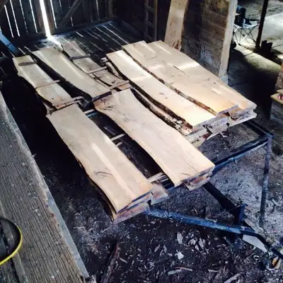 Live Edge Lumber - Walnut and Cherry $5.00 BF Check out my website for more information… click on th...