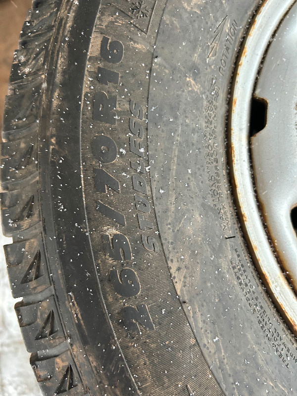 Toyota Tacoma 265/70R16 winter tires and rims $400 in Tires & Rims in Thunder Bay - Image 3