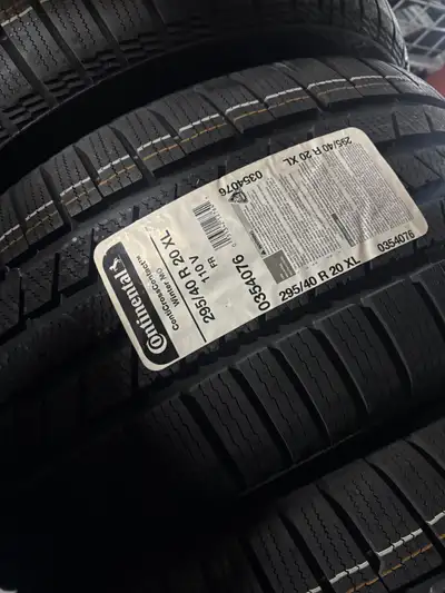 NEW 295/40/R20 Continental snows–BMW X5/X6/Audi Q7/Cayenne/Touareg/ML/GLE Set of Four brand new 295...