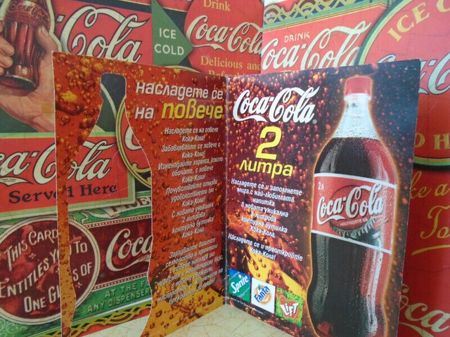 Affiche publicitaire coca-cola/Coca-cola advertising poster dans Art et objets de collection  à Lévis - Image 2