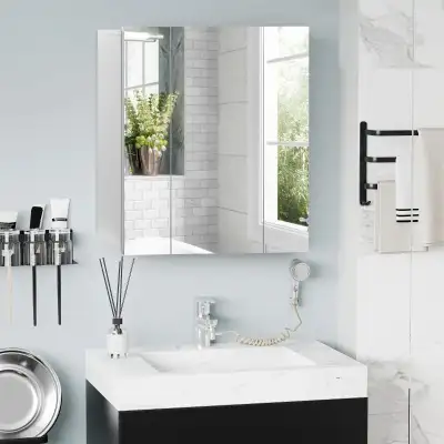 Bathroom 28" x 24" Wall Mounted Mirror Cabinet, Medicine Cabinet, View more