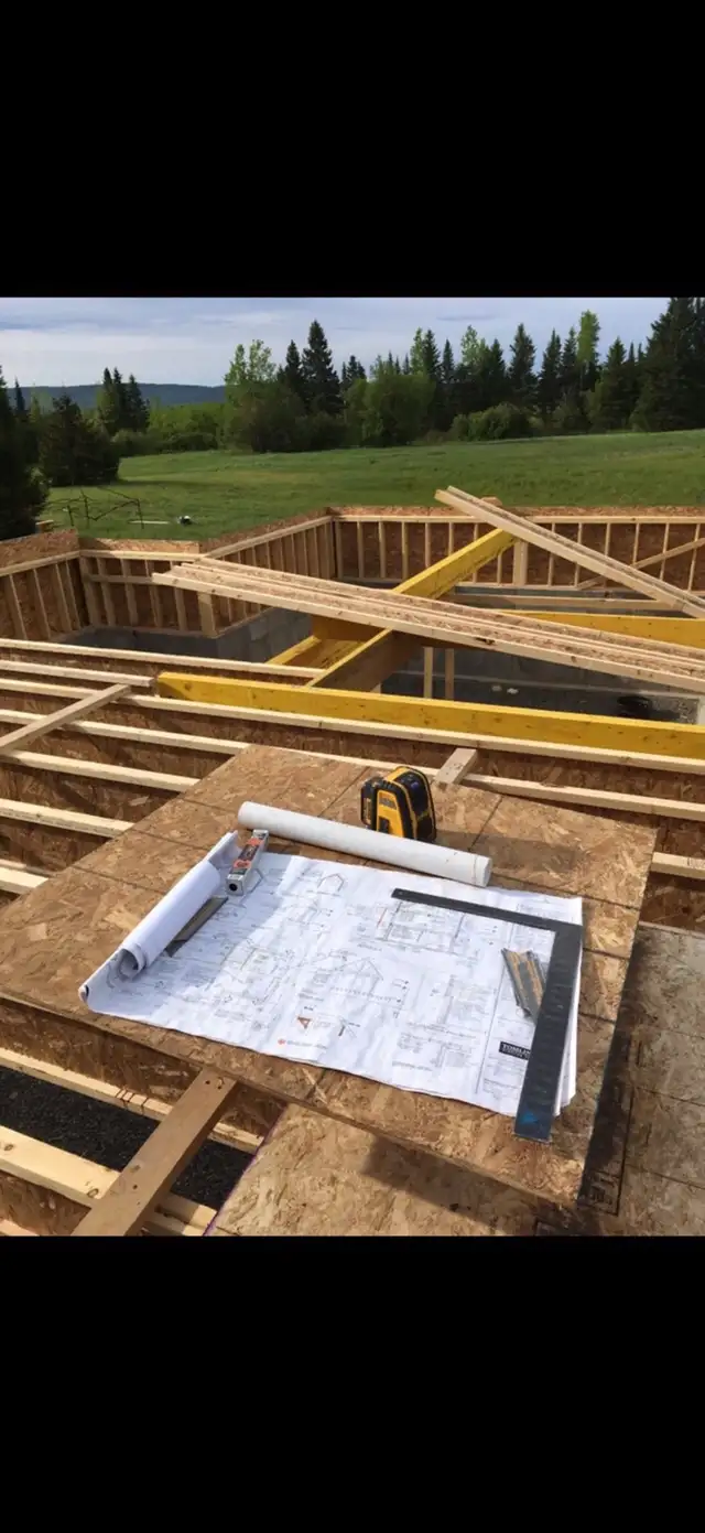 Concrete and framing 