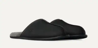 UGG Scuff Slippers, Men size 11, Full Grain Leather, Black - NEW, View more